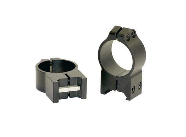 Warne Maxima Ring Fast 30mm Sort/Matte Warne Ringmontasje for Weaver/Picatinny 